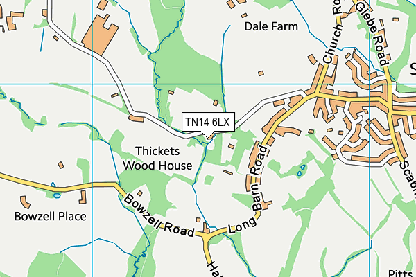 TN14 6LX map - OS VectorMap District (Ordnance Survey) TN14 6LX map - OS VectorMap District (Ordnance Survey)