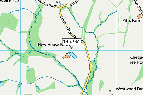 TN14 6NG map - OS VectorMap District (Ordnance Survey) TN14 6NG map - OS VectorMap District (Ordnance Survey)