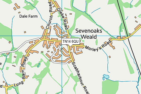 TN14 6QU map - OS VectorMap District (Ordnance Survey) TN14 6QU map - OS VectorMap District (Ordnance Survey)