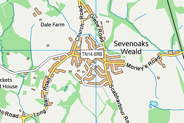 TN14 6RB map - OS VectorMap District (Ordnance Survey) TN14 6RB map - OS VectorMap District (Ordnance Survey)