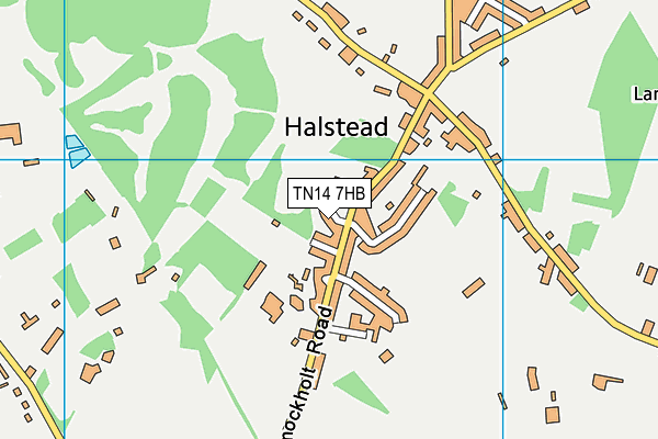 TN14 7HB map - OS VectorMap District (Ordnance Survey) TN14 7HB map - OS VectorMap District (Ordnance Survey)