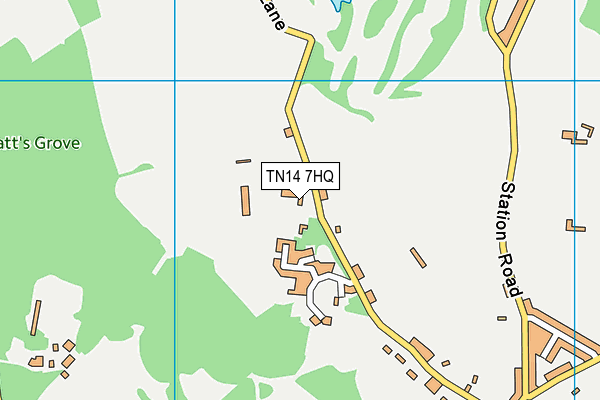 TN14 7HQ map - OS VectorMap District (Ordnance Survey) TN14 7HQ map - OS VectorMap District (Ordnance Survey)