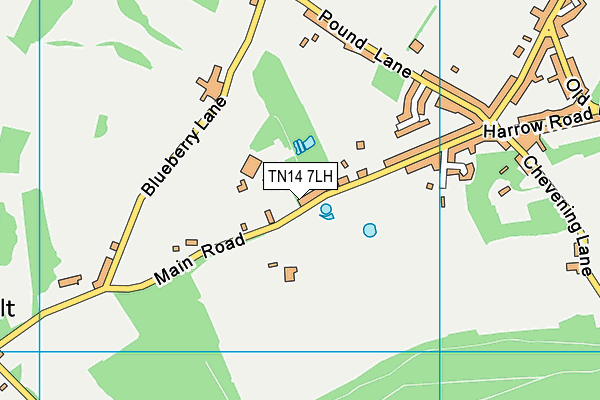 TN14 7LH map - OS VectorMap District (Ordnance Survey) TN14 7LH map - OS VectorMap District (Ordnance Survey)