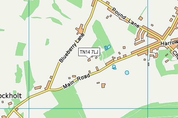TN14 7LJ map - OS VectorMap District (Ordnance Survey) TN14 7LJ map - OS VectorMap District (Ordnance Survey)