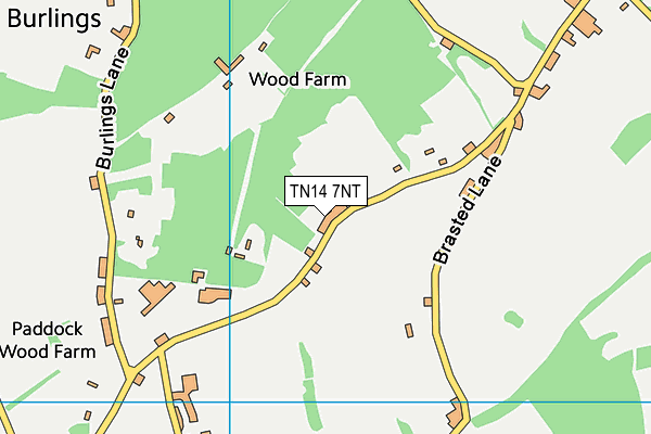 TN14 7NT map - OS VectorMap District (Ordnance Survey) TN14 7NT map - OS VectorMap District (Ordnance Survey)