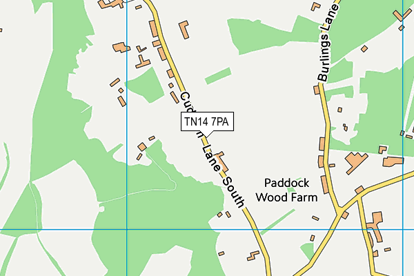 TN14 7PA map - OS VectorMap District (Ordnance Survey) TN14 7PA map - OS VectorMap District (Ordnance Survey)