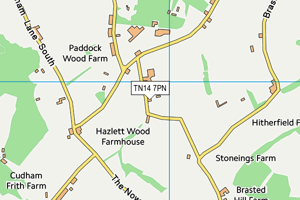 TN14 7PN map - OS VectorMap District (Ordnance Survey)