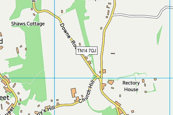 TN14 7QJ map - OS VectorMap District (Ordnance Survey) TN14 7QJ map - OS VectorMap District (Ordnance Survey)