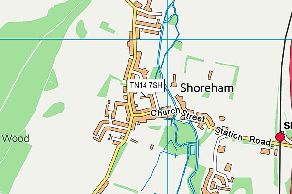 TN14 7SH map - OS VectorMap District (Ordnance Survey)