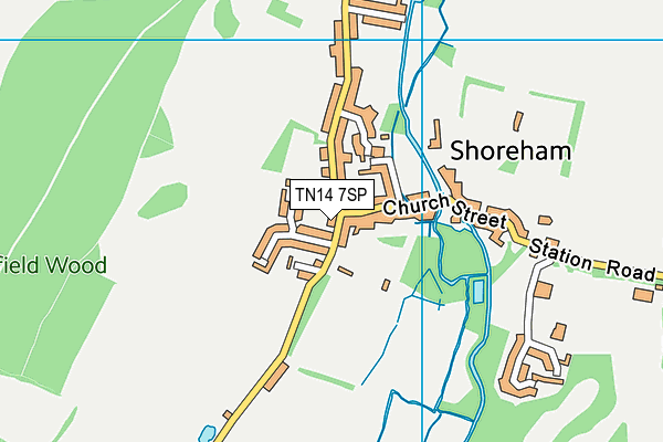 TN14 7SP map - OS VectorMap District (Ordnance Survey) TN14 7SP map - OS VectorMap District (Ordnance Survey)