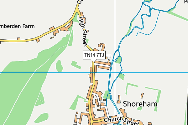 TN14 7TJ map - OS VectorMap District (Ordnance Survey) TN14 7TJ map - OS VectorMap District (Ordnance Survey)