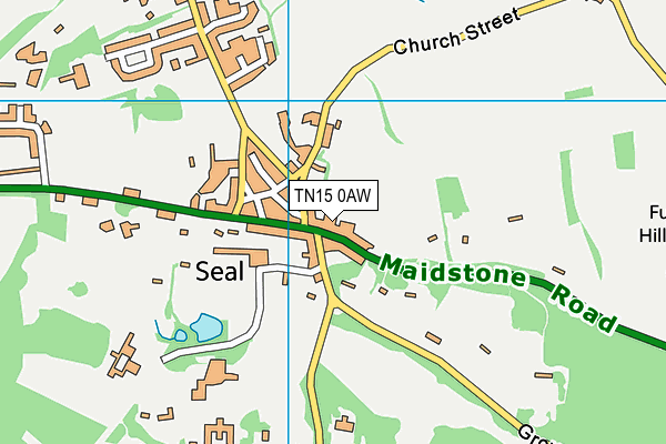 TN15 0AW map - OS VectorMap District (Ordnance Survey) TN15 0AW map - OS VectorMap District (Ordnance Survey)