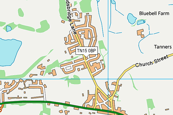 TN15 0BP map - OS VectorMap District (Ordnance Survey) TN15 0BP map - OS VectorMap District (Ordnance Survey)