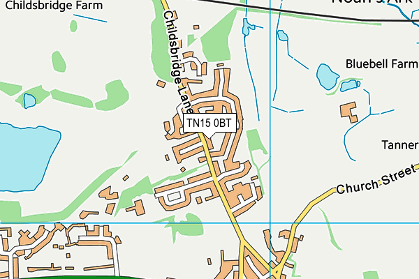 TN15 0BT map - OS VectorMap District (Ordnance Survey) TN15 0BT map - OS VectorMap District (Ordnance Survey)