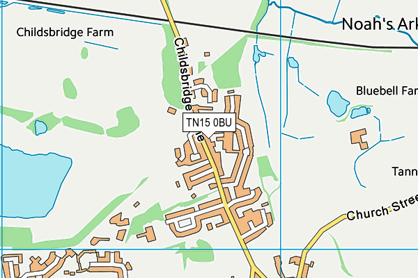 TN15 0BU map - OS VectorMap District (Ordnance Survey) TN15 0BU map - OS VectorMap District (Ordnance Survey)