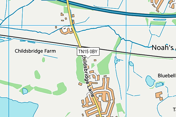 TN15 0BY map - OS VectorMap District (Ordnance Survey) TN15 0BY map - OS VectorMap District (Ordnance Survey)