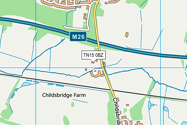 TN15 0BZ map - OS VectorMap District (Ordnance Survey) TN15 0BZ map - OS VectorMap District (Ordnance Survey)
