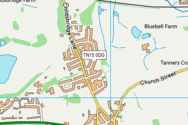 TN15 0DG map - OS VectorMap District (Ordnance Survey) TN15 0DG map - OS VectorMap District (Ordnance Survey)