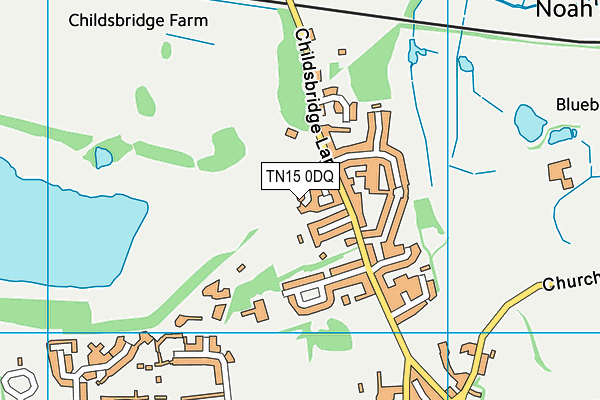 TN15 0DQ map - OS VectorMap District (Ordnance Survey)