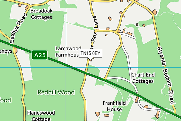 TN15 0EY map - OS VectorMap District (Ordnance Survey) TN15 0EY map - OS VectorMap District (Ordnance Survey)