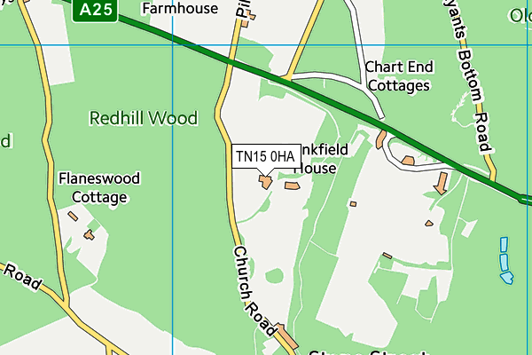 TN15 0HA map - OS VectorMap District (Ordnance Survey) TN15 0HA map - OS VectorMap District (Ordnance Survey)