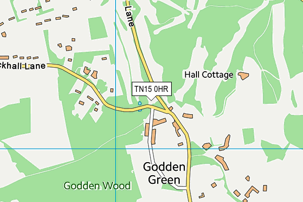 TN15 0HR map - OS VectorMap District (Ordnance Survey)