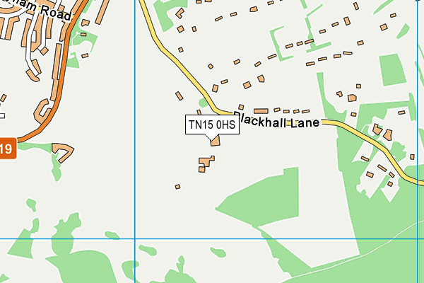 TN15 0HS map - OS VectorMap District (Ordnance Survey) TN15 0HS map - OS VectorMap District (Ordnance Survey)