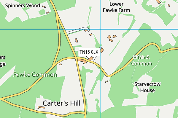 TN15 0JX map - OS VectorMap District (Ordnance Survey) TN15 0JX map - OS VectorMap District (Ordnance Survey)