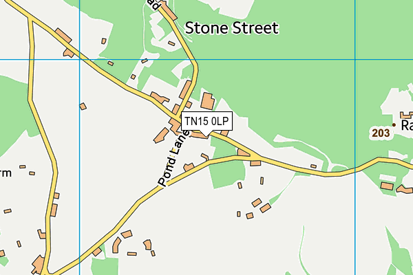 TN15 0LP map - OS VectorMap District (Ordnance Survey) TN15 0LP map - OS VectorMap District (Ordnance Survey)