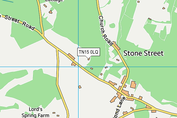 TN15 0LQ map - OS VectorMap District (Ordnance Survey) TN15 0LQ map - OS VectorMap District (Ordnance Survey)