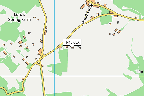 TN15 0LX map - OS VectorMap District (Ordnance Survey) TN15 0LX map - OS VectorMap District (Ordnance Survey)