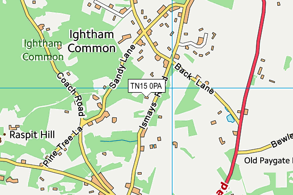 TN15 0PA map - OS VectorMap District (Ordnance Survey) TN15 0PA map - OS VectorMap District (Ordnance Survey)