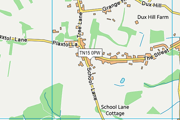 TN15 0PW map - OS VectorMap District (Ordnance Survey) TN15 0PW map - OS VectorMap District (Ordnance Survey)
