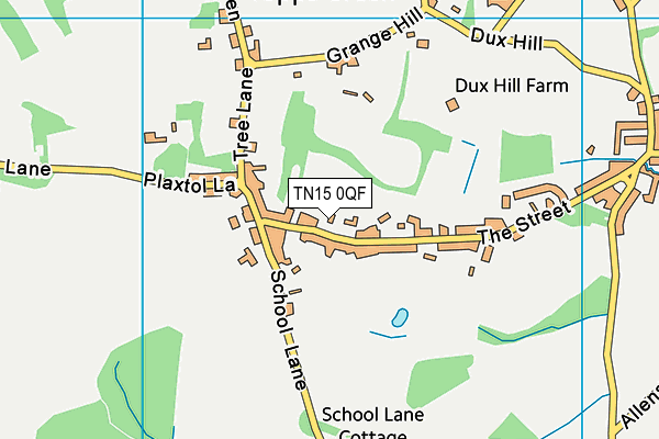 TN15 0QF map - OS VectorMap District (Ordnance Survey) TN15 0QF map - OS VectorMap District (Ordnance Survey)