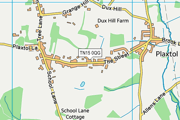 TN15 0QG map - OS VectorMap District (Ordnance Survey) TN15 0QG map - OS VectorMap District (Ordnance Survey)