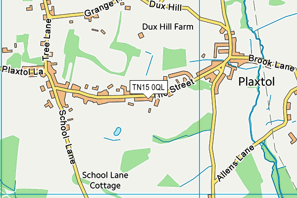 TN15 0QL map - OS VectorMap District (Ordnance Survey) TN15 0QL map - OS VectorMap District (Ordnance Survey)