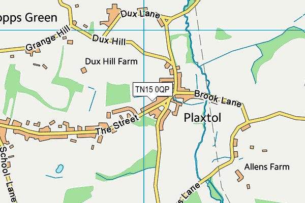TN15 0QP map - OS VectorMap District (Ordnance Survey) TN15 0QP map - OS VectorMap District (Ordnance Survey)