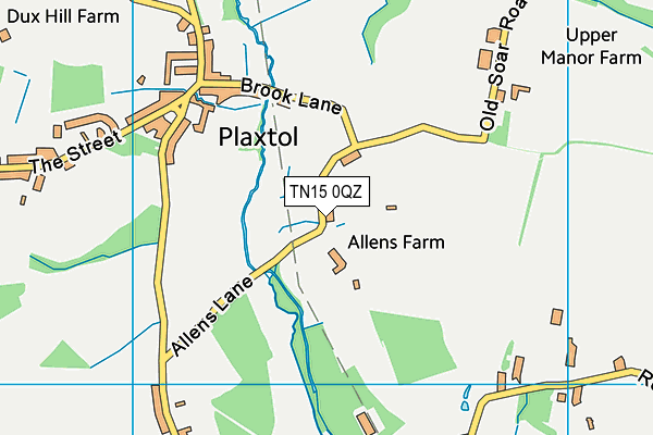 TN15 0QZ map - OS VectorMap District (Ordnance Survey) TN15 0QZ map - OS VectorMap District (Ordnance Survey)