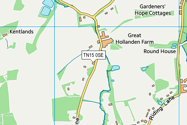 TN15 0SE map - OS VectorMap District (Ordnance Survey) TN15 0SE map - OS VectorMap District (Ordnance Survey)