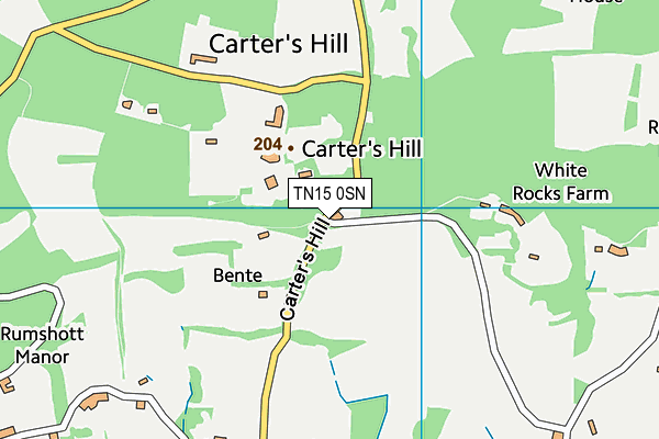TN15 0SN map - OS VectorMap District (Ordnance Survey) TN15 0SN map - OS VectorMap District (Ordnance Survey)