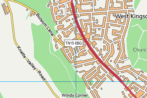 TN15 6BG map - OS VectorMap District (Ordnance Survey) TN15 6BG map - OS VectorMap District (Ordnance Survey)