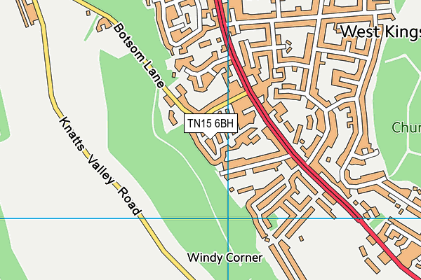 TN15 6BH map - OS VectorMap District (Ordnance Survey) TN15 6BH map - OS VectorMap District (Ordnance Survey)