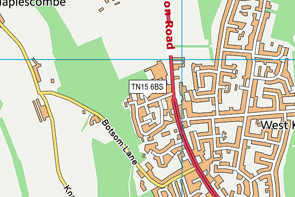 TN15 6BS map - OS VectorMap District (Ordnance Survey) TN15 6BS map - OS VectorMap District (Ordnance Survey)