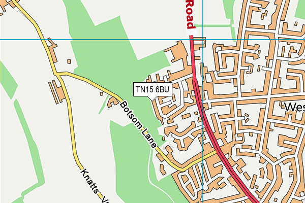 TN15 6BU map - OS VectorMap District (Ordnance Survey) TN15 6BU map - OS VectorMap District (Ordnance Survey)