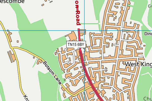 TN15 6BY map - OS VectorMap District (Ordnance Survey) TN15 6BY map - OS VectorMap District (Ordnance Survey)