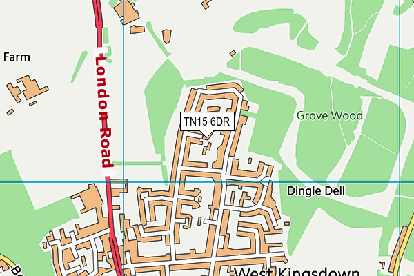 TN15 6DR map - OS VectorMap District (Ordnance Survey) TN15 6DR map - OS VectorMap District (Ordnance Survey)