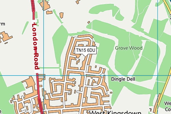 TN15 6DU map - OS VectorMap District (Ordnance Survey) TN15 6DU map - OS VectorMap District (Ordnance Survey)