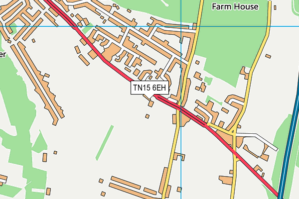 TN15 6EH map - OS VectorMap District (Ordnance Survey)