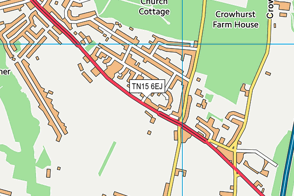 TN15 6EJ map - OS VectorMap District (Ordnance Survey)