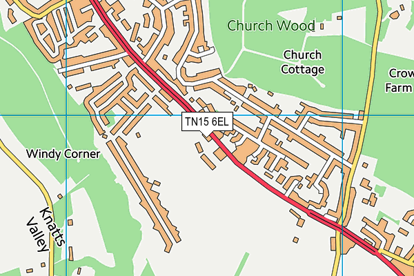 TN15 6EL map - OS VectorMap District (Ordnance Survey) TN15 6EL map - OS VectorMap District (Ordnance Survey)